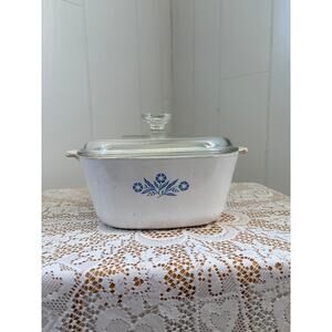 Vintage CorningWare “Cornflower Blue” 2.5 Quart Casserole Dish W/Lid